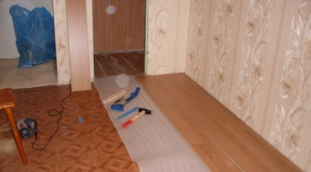 Способы укладки ламината на линолеум